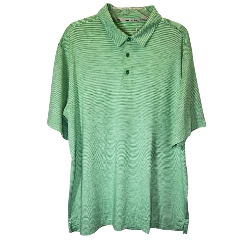 Walter Hagen Men's size XL Spring Green Polo 11 Majors Shirt Relaxed Fit